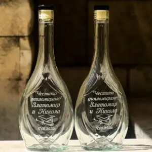 Гравирана бутилка – Честито дипломиране – Икона 500мл