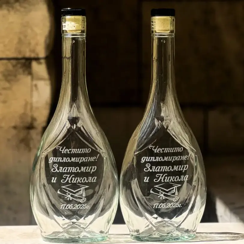 Гравирана бутилка – Честито дипломиране – Икона 500мл