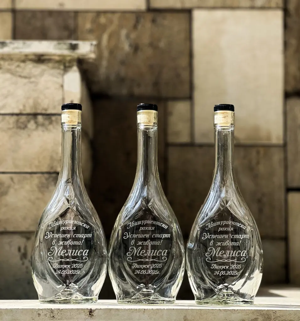 Гравирана бутилка за Абитуриентски бал – Успешен старт в живота – Икона 500мл - Image 3